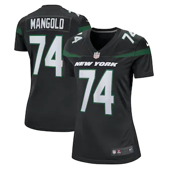 womens nike nick mangold black new york jets retired player